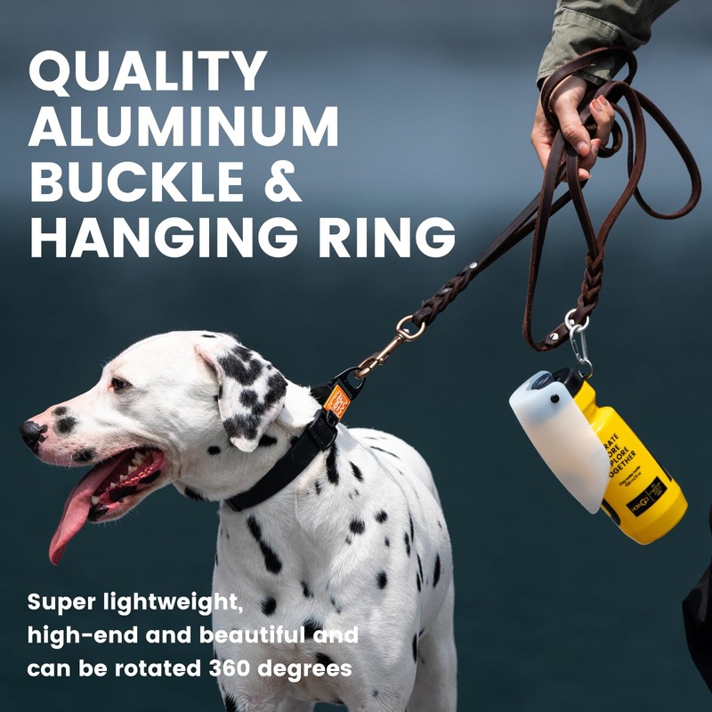 Howgo Leather Dog Leash 6 Foot Super Lightweight Military Grade