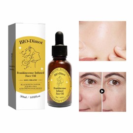 GHTPJ Frankincense Resin Oil, Natural Castor and Jojoba Oils Cold Pressed Serum Face Hydrates Anti-Aging Organic Frankincense Oil. (1Pcs, 9.8 * 3 * 3)