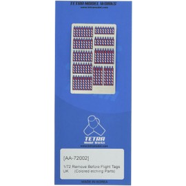 Tetra Model Works AA7202 1/72 AA Series Remove Before Flight Tag for British Army Plastic Model Parts