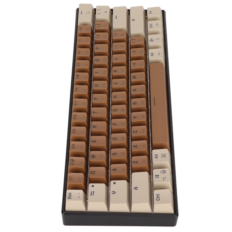 61 Keys Mechanical Keyboard Color Mixing Quick Response Wired Keyboard