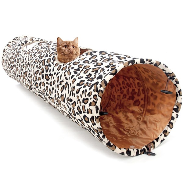 LeerKing Cat Tunnel Large Cats Rustling Tunnel Play Tunnel Cat