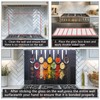DAIFURONGE Tempered Glass Backsplash For Kitchen Behind Stove,Spoon Spice Stove
