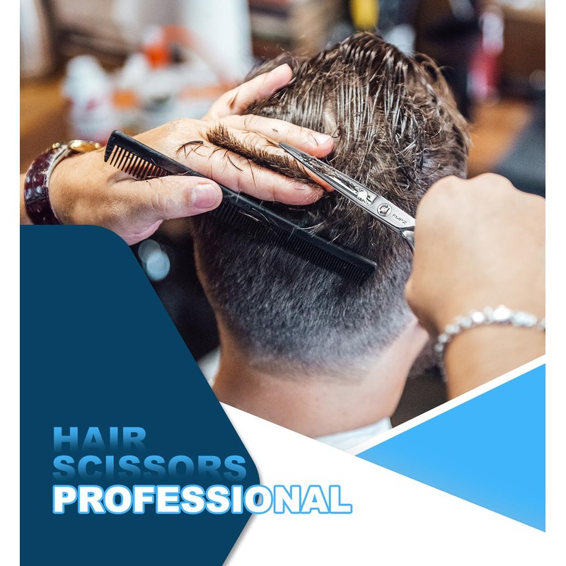 FMPZ Professional Barber Scissors - 6.0" Japanese SUS 440C &