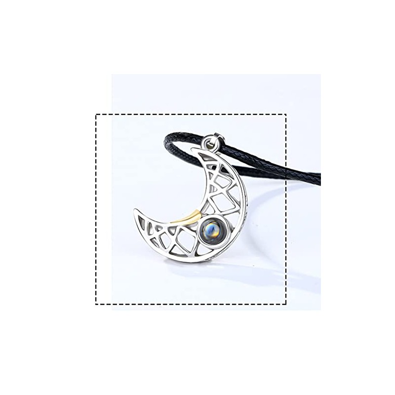 Collar Magnético para Parejas de Sol Y, 100 Idiomas, Colgante