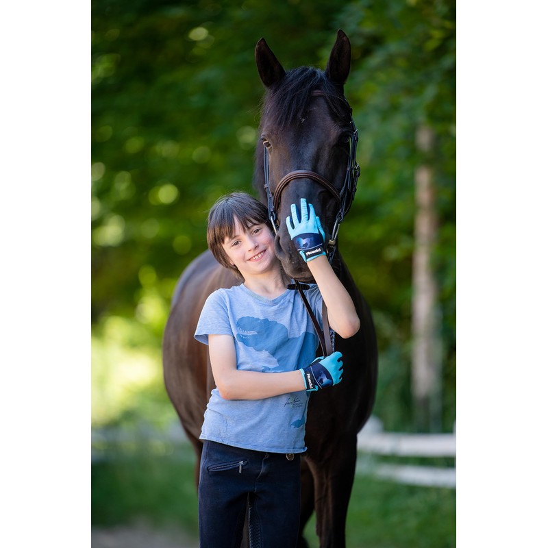 Roeckl Sports Kansas Kids Summer Riding Gloves, Black 6