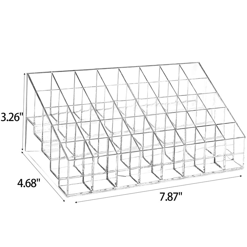 Tecbeauty 40 Grids Lipsticks Holder - Clear Acrylic Lipgloss Lipstick