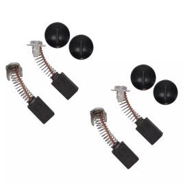 Metabo HPT (2 Pairs) 999-073 Carbon Brush Sets and (4) 945-161 Brush Cap Parts
