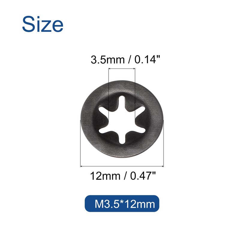 QUARKZMAN Pack of 120 Inner Mandrel Star Discs M4, Quick