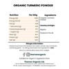 Organic Turmeric Powder - 100% Pure & Natural, No Additives,