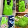 1 Strip of Green Fur, Artificial Fur, Decorative Fabric Silk,