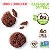 Lenny & Larry's Lenny & Larry's The Complete Crunchy Cookie, Double Chocolate, 6g Plant Protein, Vegan, Non-GMO, 1.25 Ounce Pouch (Pack of 12)