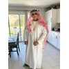 Raveparty Sheikh Costume Men, Arabic Clothing Men, Arabic White Robe,