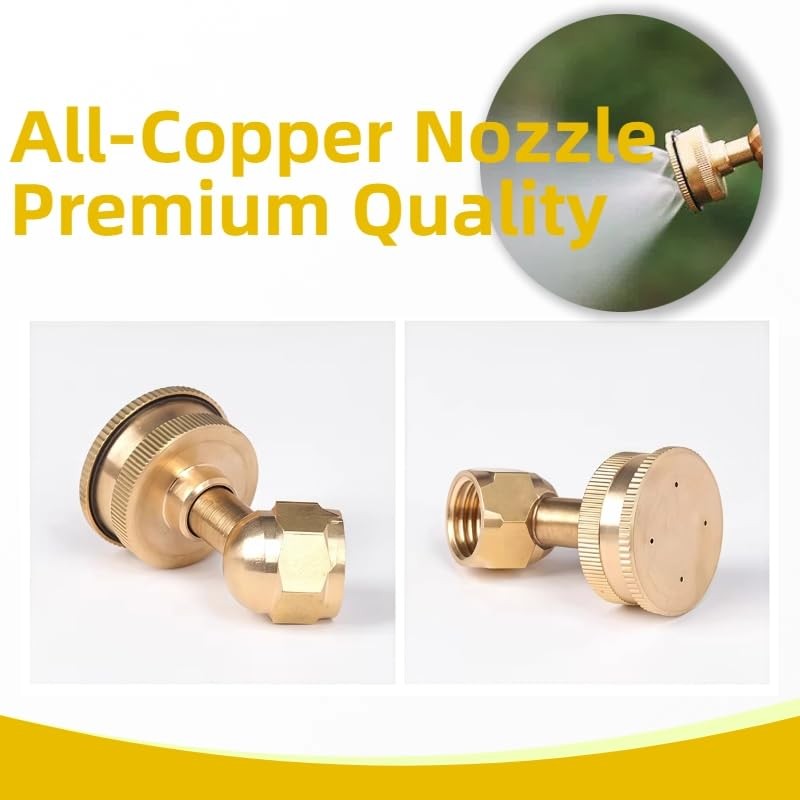 Aimela Brass Atomizing Nozzle,14x1.5mm Universal Interface, Adjustable Mist and Stream