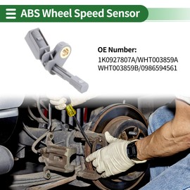 Motoforti ABS Wheel Speed Sensor Rear Left ABS Sensor Anti-lock Braking System Sensor No.1K0927807A/WHT003859A/WHT003859B/0986594561 for VOLKSWAGEN TIGUAN