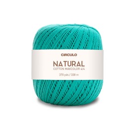 Algodón natural Maxcolor 4/4 de Círculo - 100% algodón virgen brasileño (paquete de 1 bola) - 369 yardas, 7 oz - DK (5669)