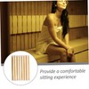 BIUDECO Bamboo Mat Sauna Seat Spa Bench Insulation and Comfort