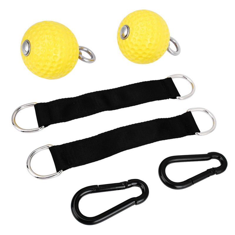 Yellow Pull Up Arm Strength Training Hanging Ball Gym Exercise
