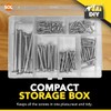 110pk Wood Screws Assortment | Countersunk Screw Set with Storage