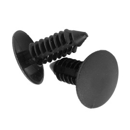 CHICIRIS Portes de Puerta para Automóvil de 100 Piezas de 7.5 Mm Holte de Plástico Negro Presentación de Plástico, Sujetadores Universales de Nylon, Clips de Parachoques Laterales del