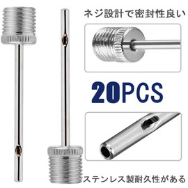 95 Pcs Stainless Steel Air Needle Refill for Basketball Soccer Volleyball Rugby Ball Needle Inflator Ball Pump Needle Multifunction Portable Size Ball Pump Needle