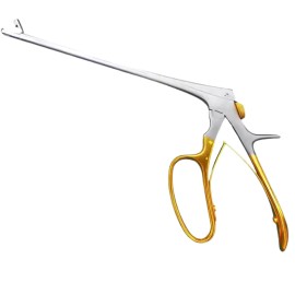 NOMI BROTHERS Surgical Tischler Biopsy Forceps 3x7mm Bite Gynecology Gold Handle 25 CM