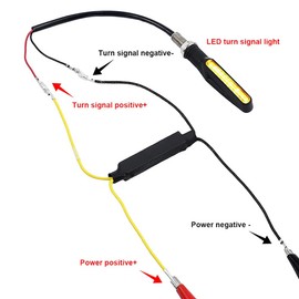 VOANZO 4PCS resistance turn signal led moto Motorcycle LED Power Load Resistor for Motorbike ATV Gokart Bike PIT Quad Dirt Bike -21W 26Ω