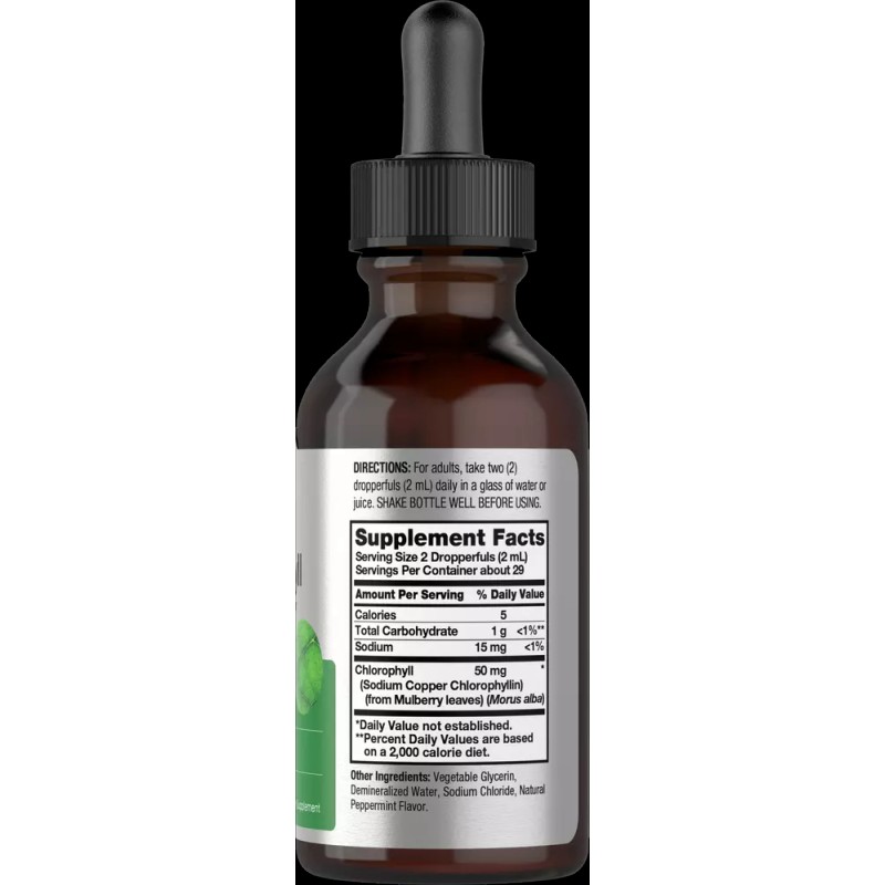 Horbäach Liquid Chlorophyll | 2 fl oz | Natural Peppermint