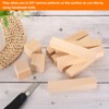 MECCANIXITY Wood Blocks, 3"x3"x3" Square Unfinished Wood Cube for DIY,