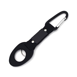 Lifepower Multi-PET Bottle Holder with Carabiner and Key Holder Included, Easy and Lightweight, Convenient, For Excursions, Mountain Climbing, Camping, Town Use, 1 Piece (Black)