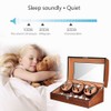 JQUEEN Automatic Watch Winder with Quiet Motor, Six Winding Spaces