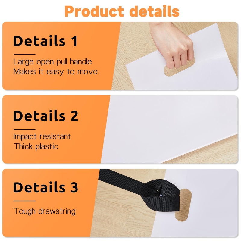 Soaoo 4 Set Appliance Slider with Pull Strap Appliance Mover