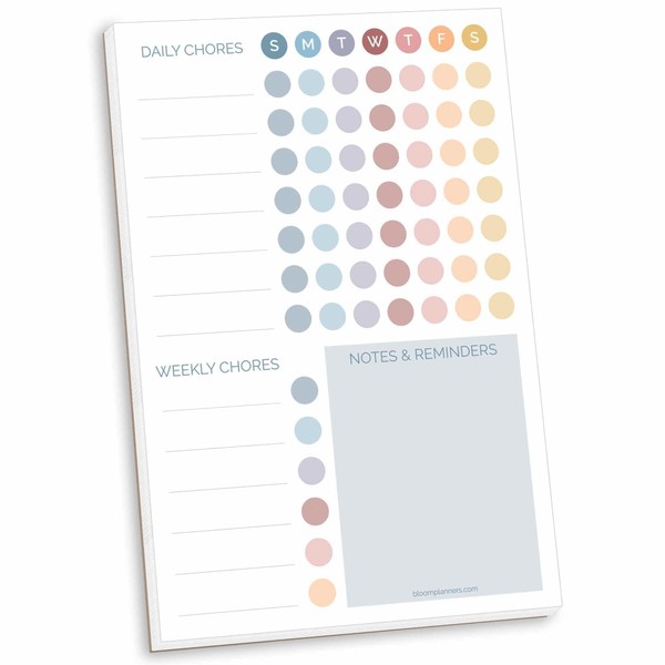 bloom daily planners Magnetic Chore Chart Planning Pad - Daily