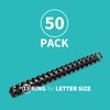 Binditek 50 Pack Plastic Comb Binding Spines, 1 Inch Diameter,