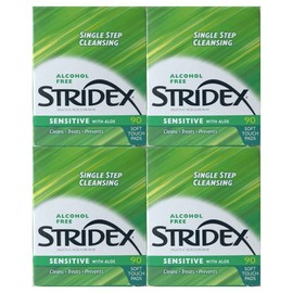 Stridex Sensitive Pads 90 Sheets x 4 Packs / Circle / 스트라이덱스 센시티브 패드 90매 4개  써클
