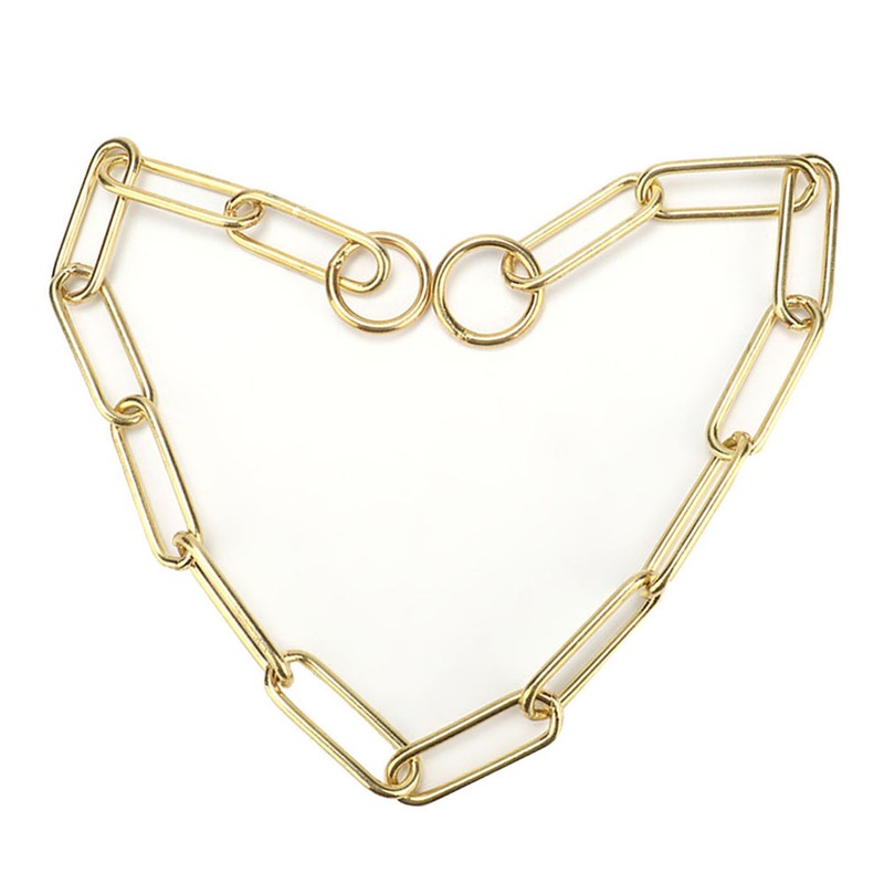 Solid Snake P Choke Chain Training Dog Pet Collars Lead