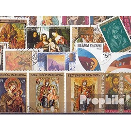 Motives 50 different Christian Paintings stamps (Stamps for collectors) religion