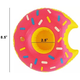 Koogle 10 Drink Floaties Floats Cup Can Holder for Pool Spa Pineapple Watermelon Donut