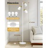 QiMH Tree Floor Lamps for Living Room, 67" Modern Standing