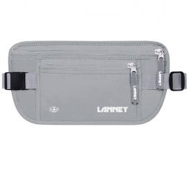 Money Belt for Travel, Slim RFID Blocking Women and Men Hidden Travel Pouch Under Clothes, Passport Holder Protect Cash, Documents, Credit Card, Bonus 2 RFID Sleeves