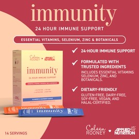 Applied Nutrition - Coleen Rooney - Immunity Powder - Vitamin & Mineral Boost - Best 24-Hour Immune Support - Best Vegan Immunity Defense - Enhanced Vitality - (14 Servings) (Blueberry & Raspberry)
