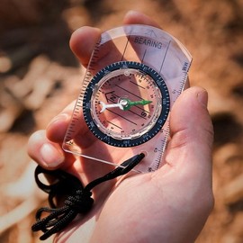 Portable Pocket Mini Ruler Compass Camping Survival Mountaineering portable mountaineering compass 5ea