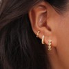 Trendy Hoop Earrings Set for Women,Hypoallergenic Lightweight Multiple Zircon Earrings,Anniversary