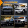 Nilight LED Cab Marker Lights 5 PCS 9 LED Smoke