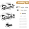 PKPD Rustproof Stainless Steel Shower Caddy 3 Pack, Bathroom Storage