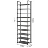MUAHRCE 10-Tier Tall Shoe Rack for Closet, Entryway, Adjustable Sturdy