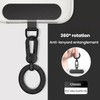 AIQIUQIU Phone Tether Tabs, Cell Phone lanyard Pad Metal Ring