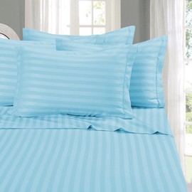 Elegant Comfort Best, Softest, Coziest STRIPE Sheets Ever 1500 Thread Count Egyptian Quality Luxury Silky-Soft Wrinkle  Fade Resistant 4-Piece Bed... 