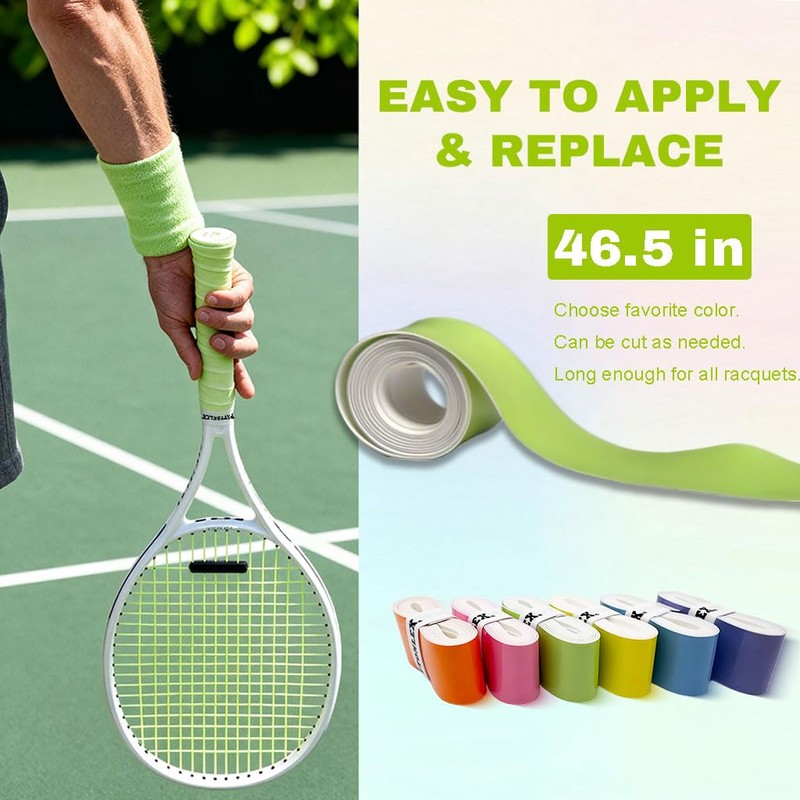 PATTONLEX Tennis & Pickleball Overgrip Tape – 6 Pack Gradient