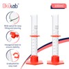 Graduated Cylinder, 4pcs of Vol.100ml, Borosilicate 3.3 Glass Cylinder, Lab