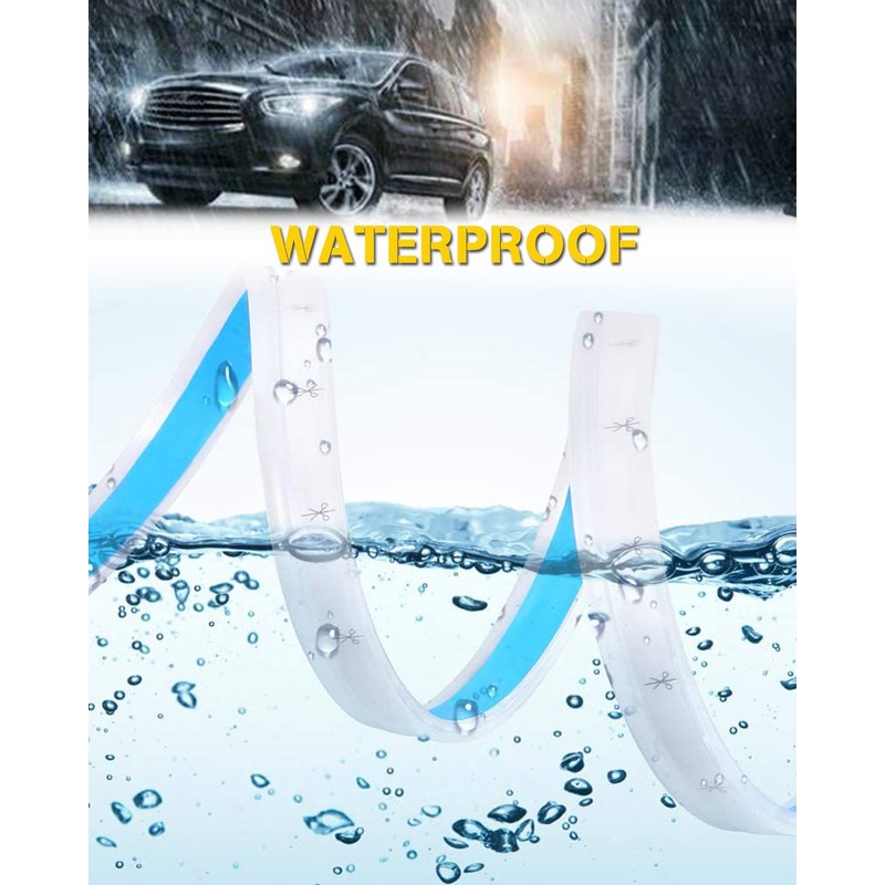Qasim 60cm White&Yellow Cars DRL LED Strip Daytime Running Lights